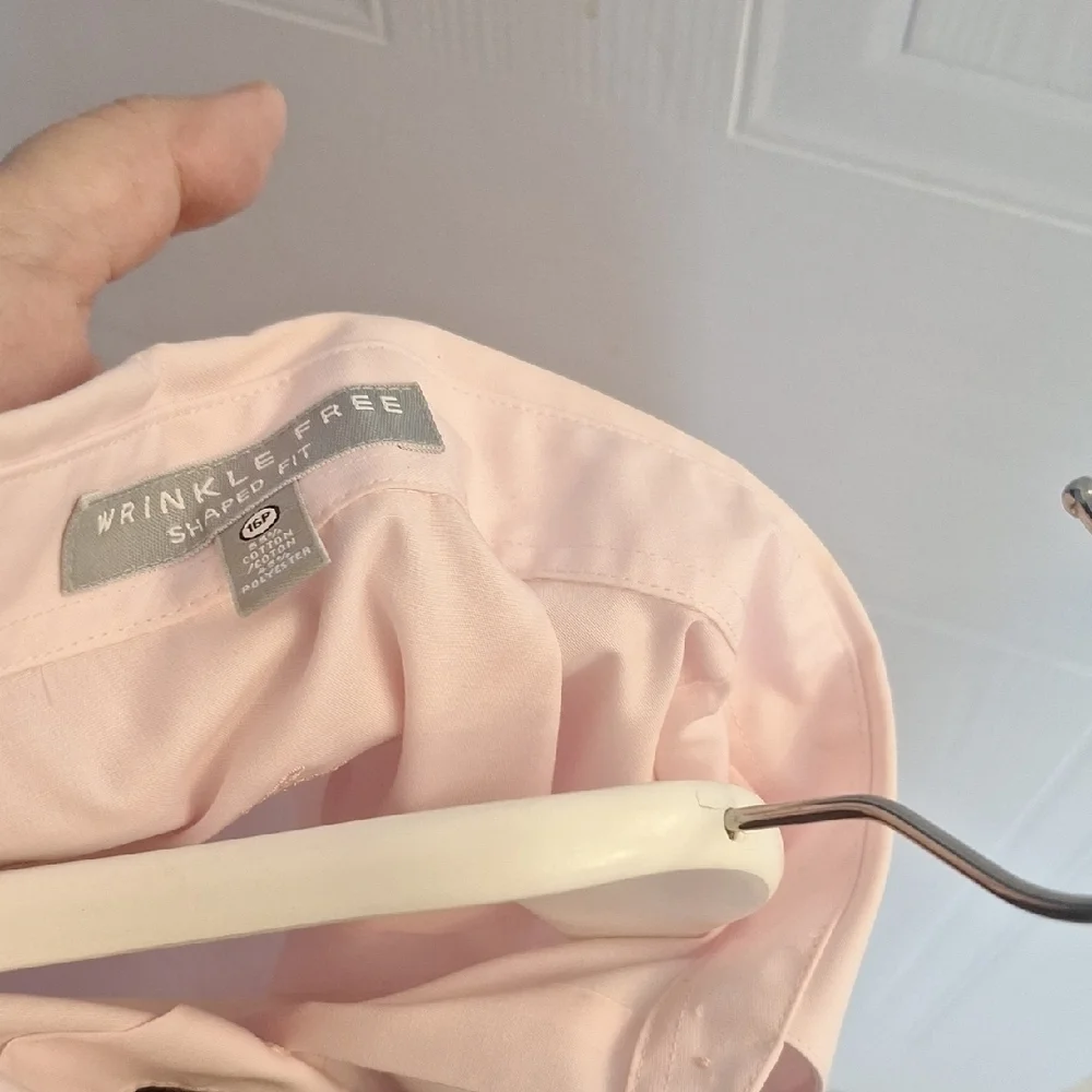 Foxcroft Soft Pink Collared Shirt - Picture 7 of 11